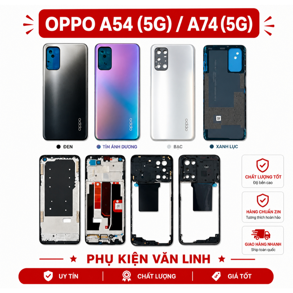 Vỏ bộ OPPO A74-5G / A54 -5g Full Bộ Zin