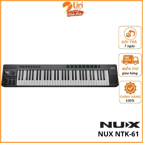 MIDI Keyboard Controller Nux NTK-61 - Liri Music