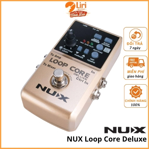 Pedal Guitar Nux Loop Core Deluxe Bundle - Liri Music