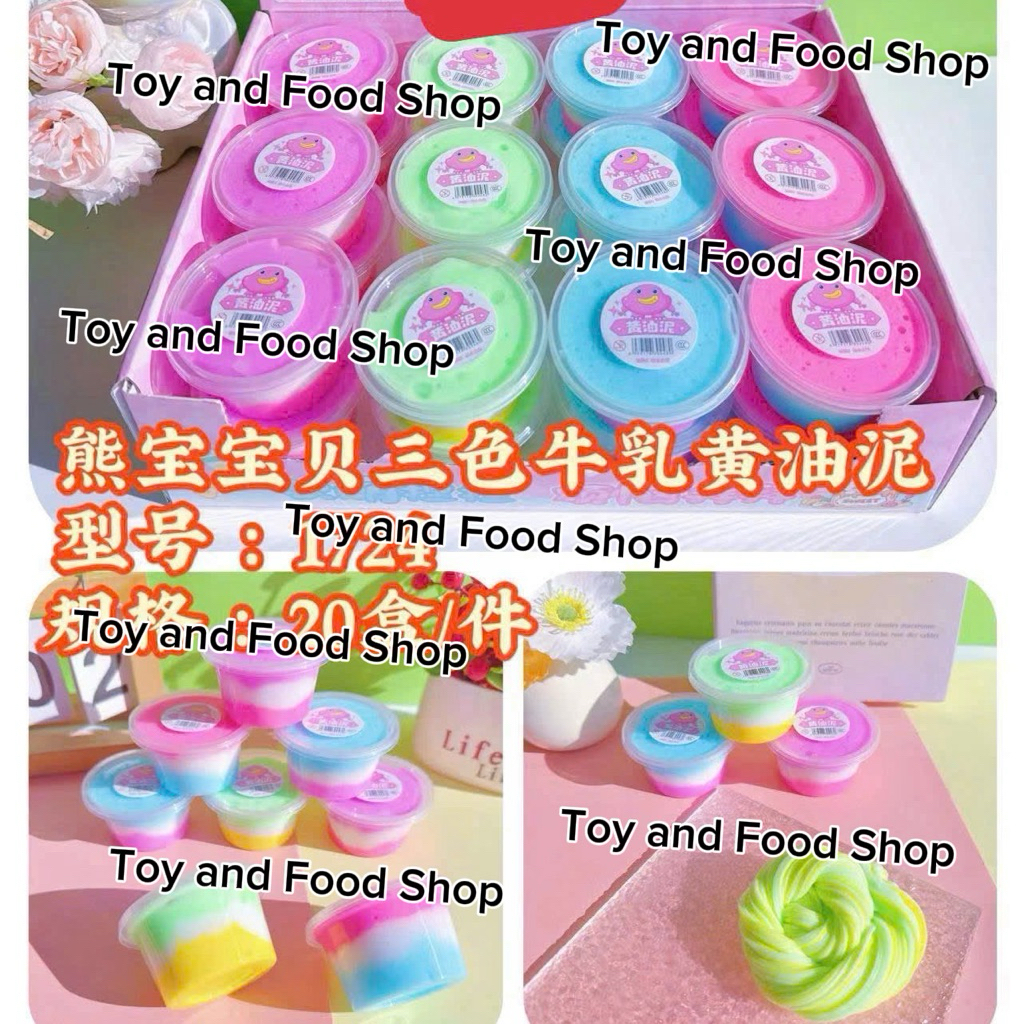 Hộp 12, 24 hũ Slime làm mỳ siêu hot- Slime loại mới cho bé