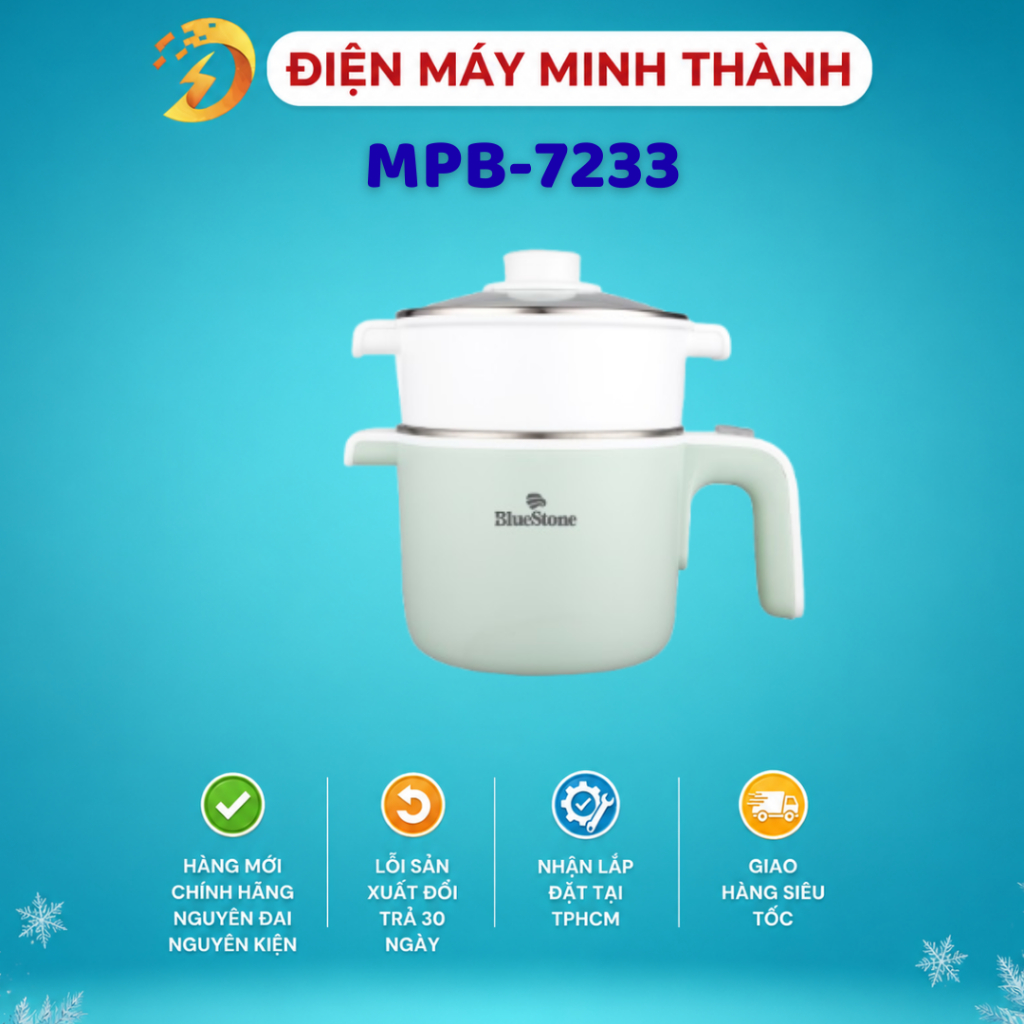 Nồi Điện Đa Năng BlueStone MPB-7233 1.2 Lít 600-720W HÀNG CHÍNH HÃNG