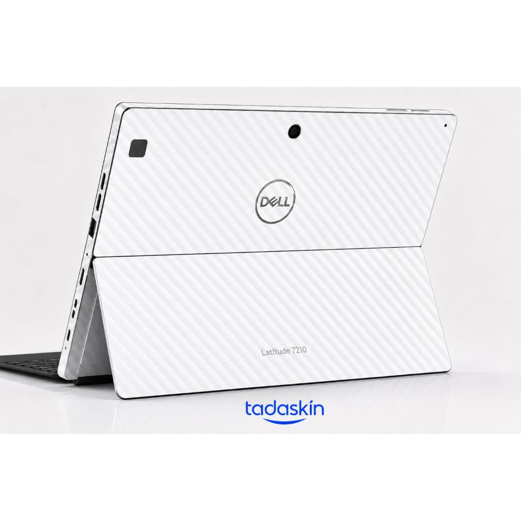 DECAL SKIN FIBER CARBON DÁN MẶT LƯNG + VIỀN (mỏng) TABLET DELL LATITUDE 7210, 7200, 7320,...(máy khá