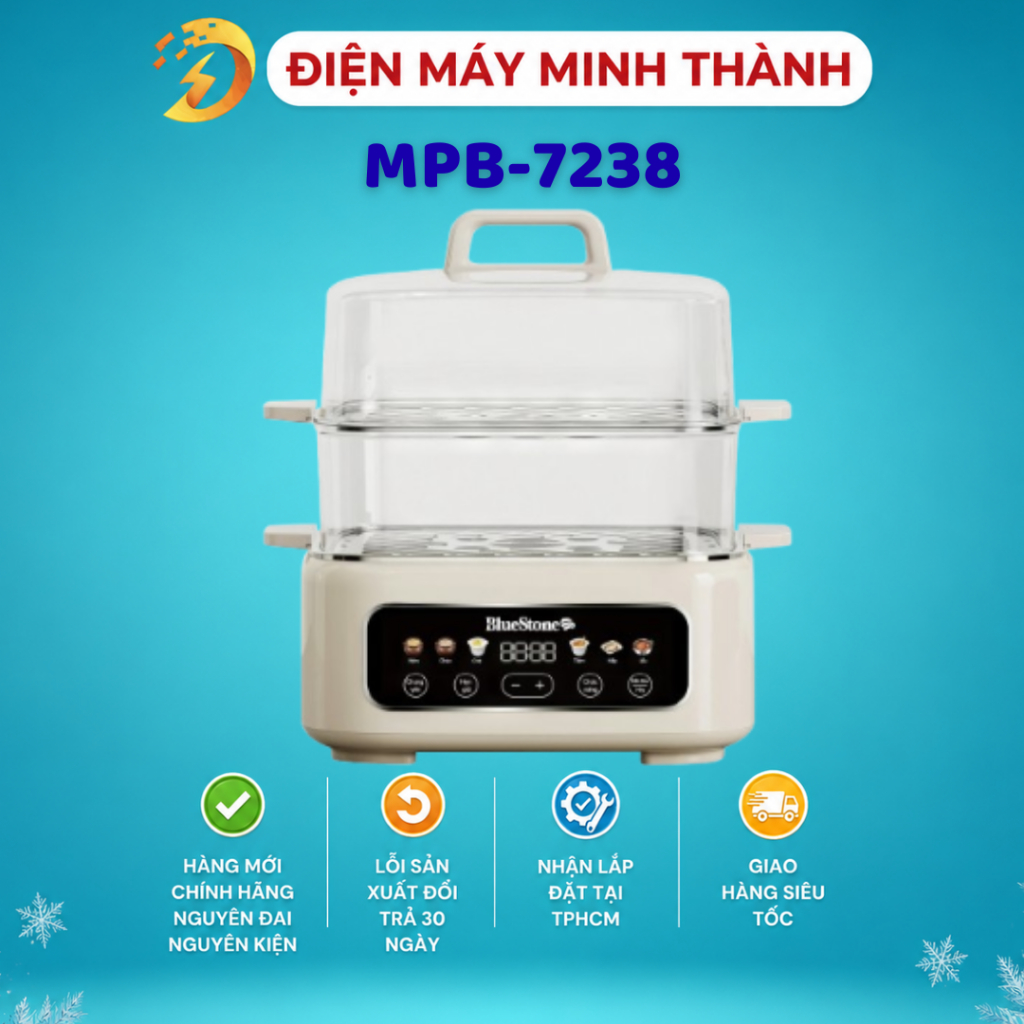 Nồi Hấp Đa Năng BlueStone MPB-7238 HÀNG CHÍNH HÃNG