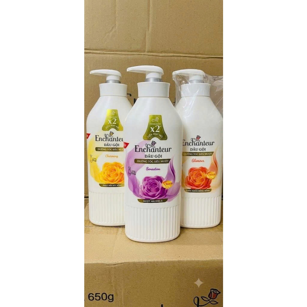 [ENCHANTEUR] Dầu gội Enchanteur 600g mùi hương Charming / Sensation / Glamour