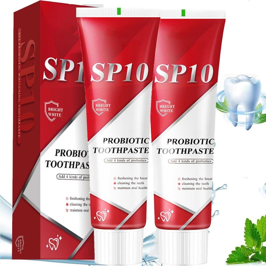 Kem đánh răng SP10 (SP-10 Probiotic) Giúp Làm Trắng Răng, Đánh Bật Mảng Bám, Khử Mùi Hôi Miệng