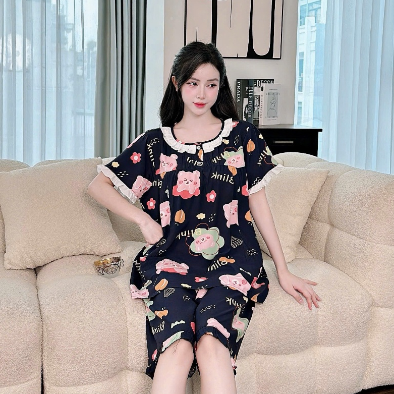 (Có size 100kg)Bộ đồ bầu và sau sinh chất lanh lụa nhẹ,mát