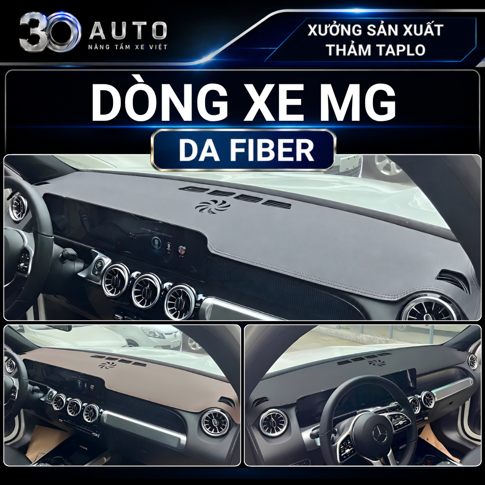 Thảm Taplo Da Fiber Cao Cấp MG5, MG ZS. MG HS, Thảm Phủ Taplo Da Cao Cấp Chuẩn Form, Dày Dặn, Chống 