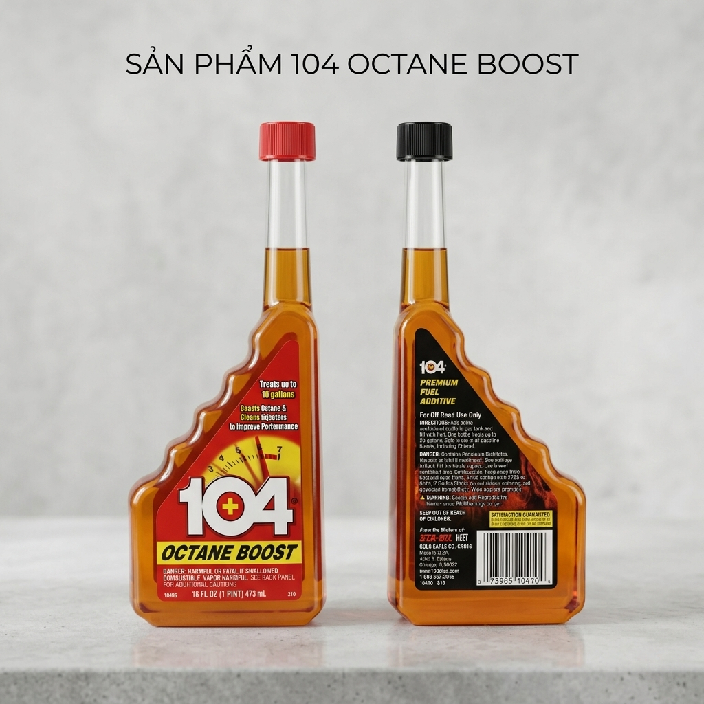 104+ Octane Super Boost - Vệ Sinh Kim Phun, Làm Sạch Hệ Thống Nhiên Liệu - 473ml