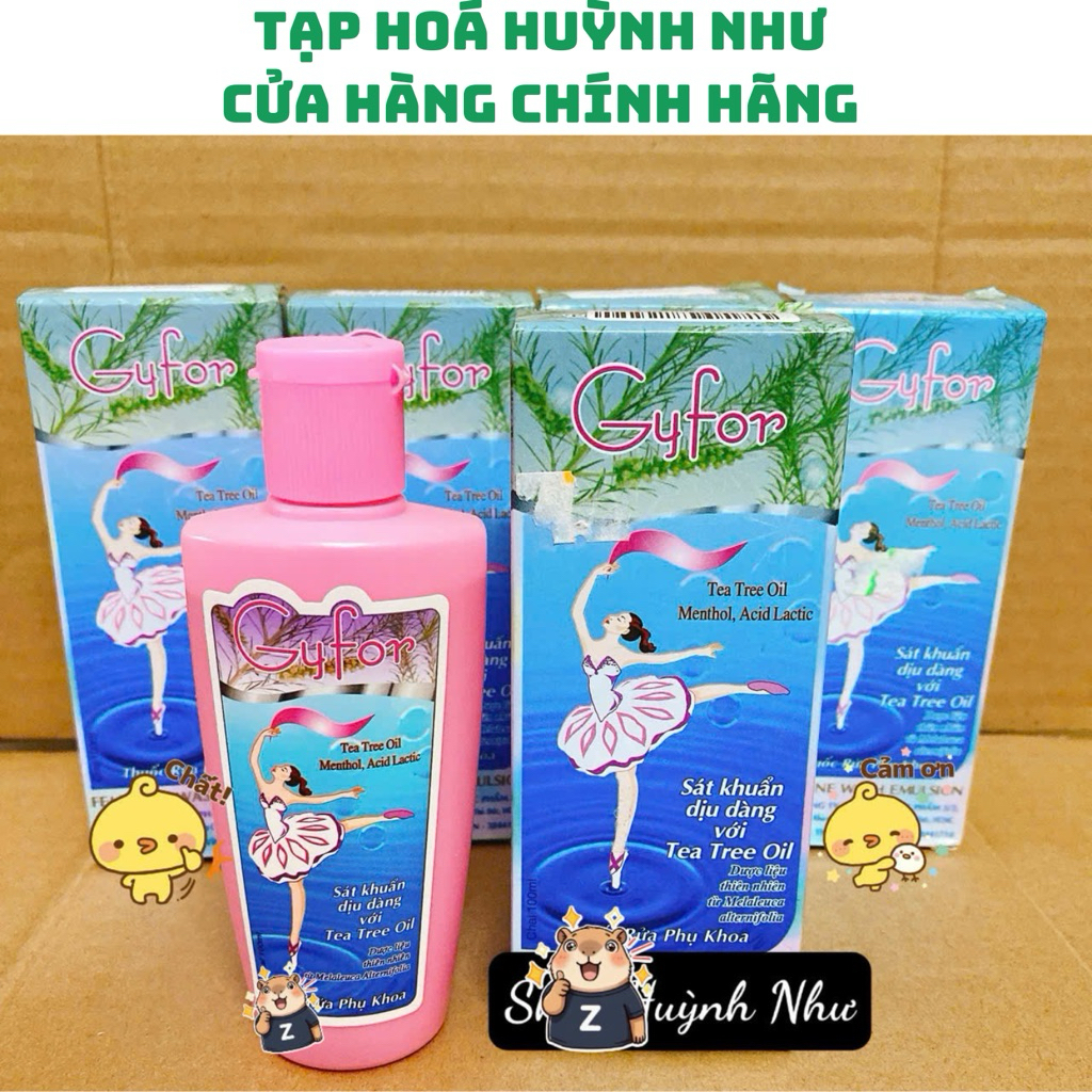 [CHÍNH HÃNG][100ml]Dung dịch rửa phụ khoa Gyfor Dược 3-2 hỗ trợ vệ sinh phụ nữ hằng ngày,