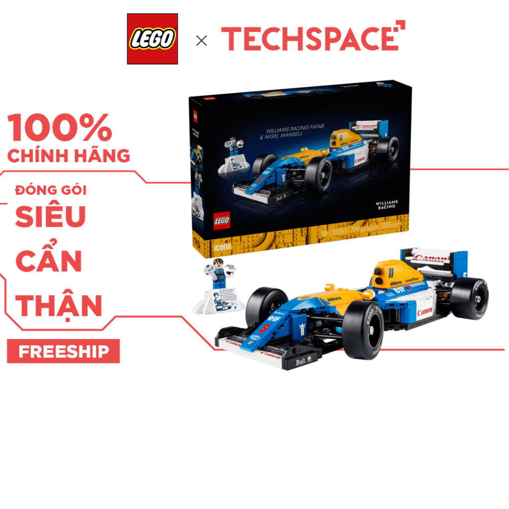Bộ Mô Hình Siêu Xe Williams Racing Fw14b Và Nigel Mansell LEGO #10353