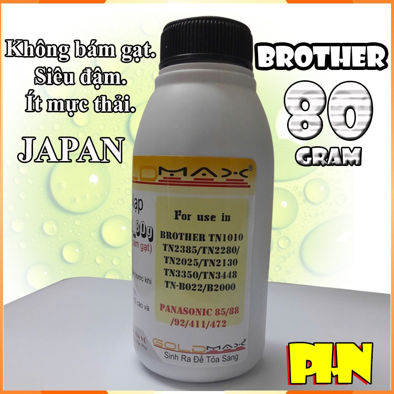 Chai mực nạp Brother MFC B7810DW, B7715DW mực đậm, không bám gạt, trọng lượng 80g Japan.