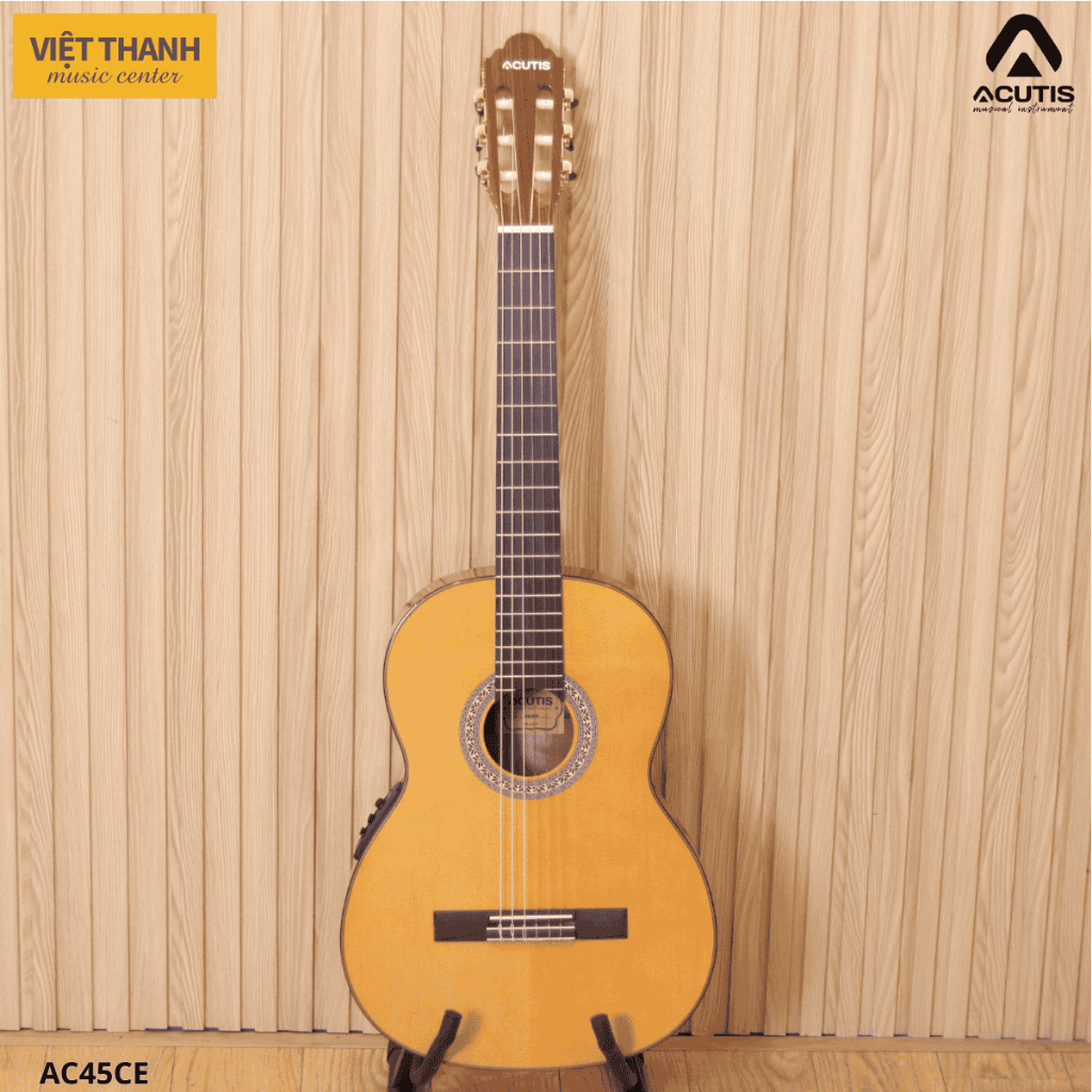 Đàn Guitar Classic Acutis AC45CE | EQ Fishman F201 | Dây Nylon
