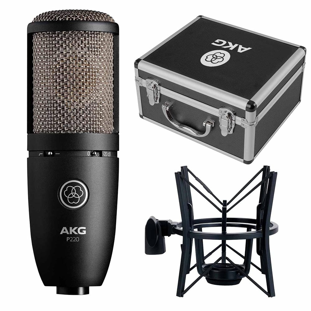 Micro Thu Âm Condenser AKG P220 Cao Cấp Studio - Bảo Hành 12 Tháng Chính Hãng - 1 Đổi 1 15 Ngày