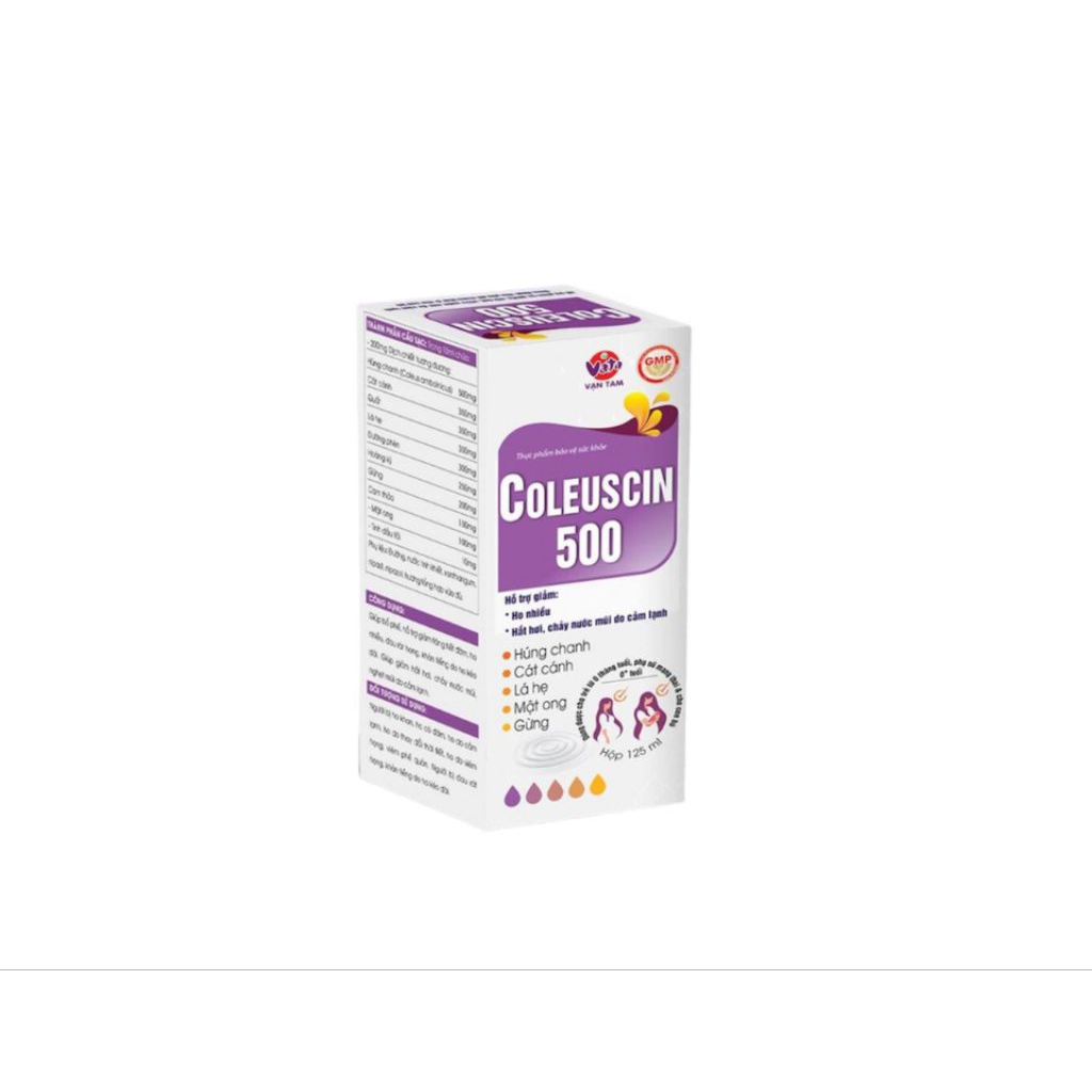 siro coleusin 500 chai 125ml giảm ho long đàm