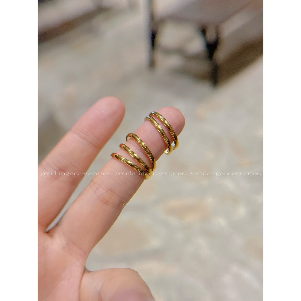 Nhẫn titan trơn mỏng