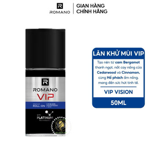 Lăn Khử Mùi Romano VIP 50ml Hương Nước Hoa Nam Tính Khử Mùi Hiệu Quả