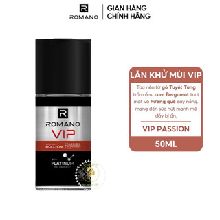 Lăn Khử Mùi Romano VIP 50ml Hương Nước Hoa Nam Tính Khử Mùi Hiệu Quả