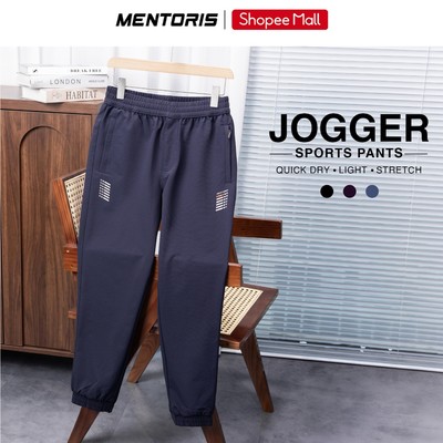 Quần Dài Thể Thao Nam MENTORIS, Quần Jogger Nam Vải Gió Premium,Form Regular Fit Tôn Dáng MADC25W002