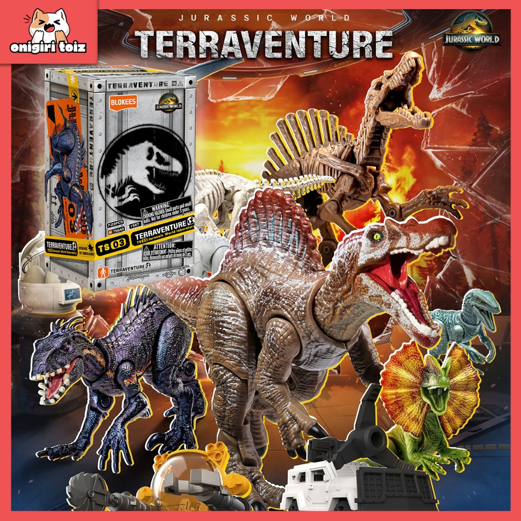 [Hỏa Tốc] Mô Hình Lắp Ráp Khủng Long Jurassic World - Terraventure TS03 - Blokees EJ03 - Sưu Tầm