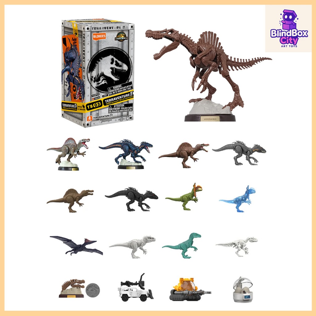 Mô hình Lắp Ráp Jurassic World - Terraventure TS03 - Blokees EJ03 (Hộp Mù Ngẫu Nhiên) [Chính Hãng]