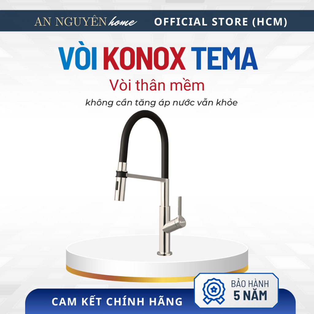 Vòi Tema Chrome Konox Hàng Chính Hãng