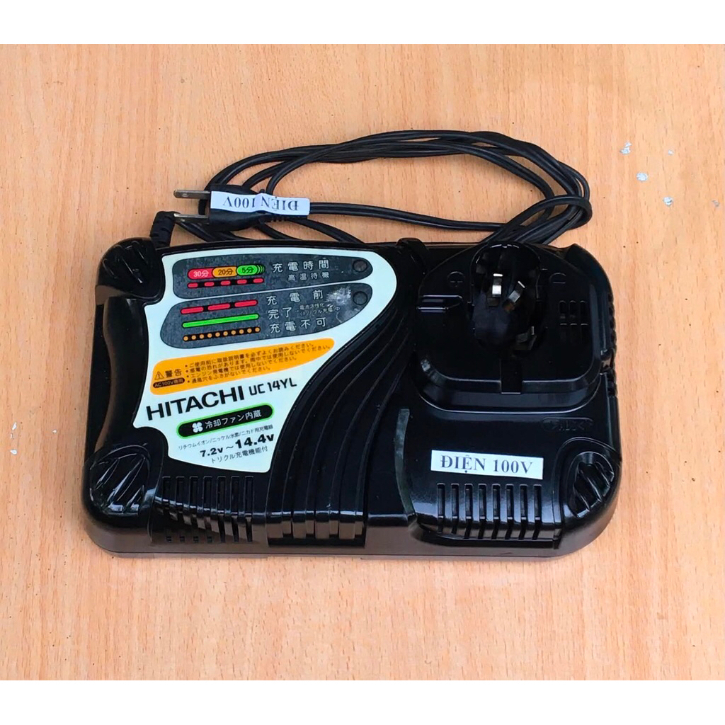 Sạc Hitachi 14.4V - 18V - 2.0A. Sạc Pin lion.Điện -100V .Sạc Hitachi  Zin Nhật 14.4V-18V. Sạc  Hitac