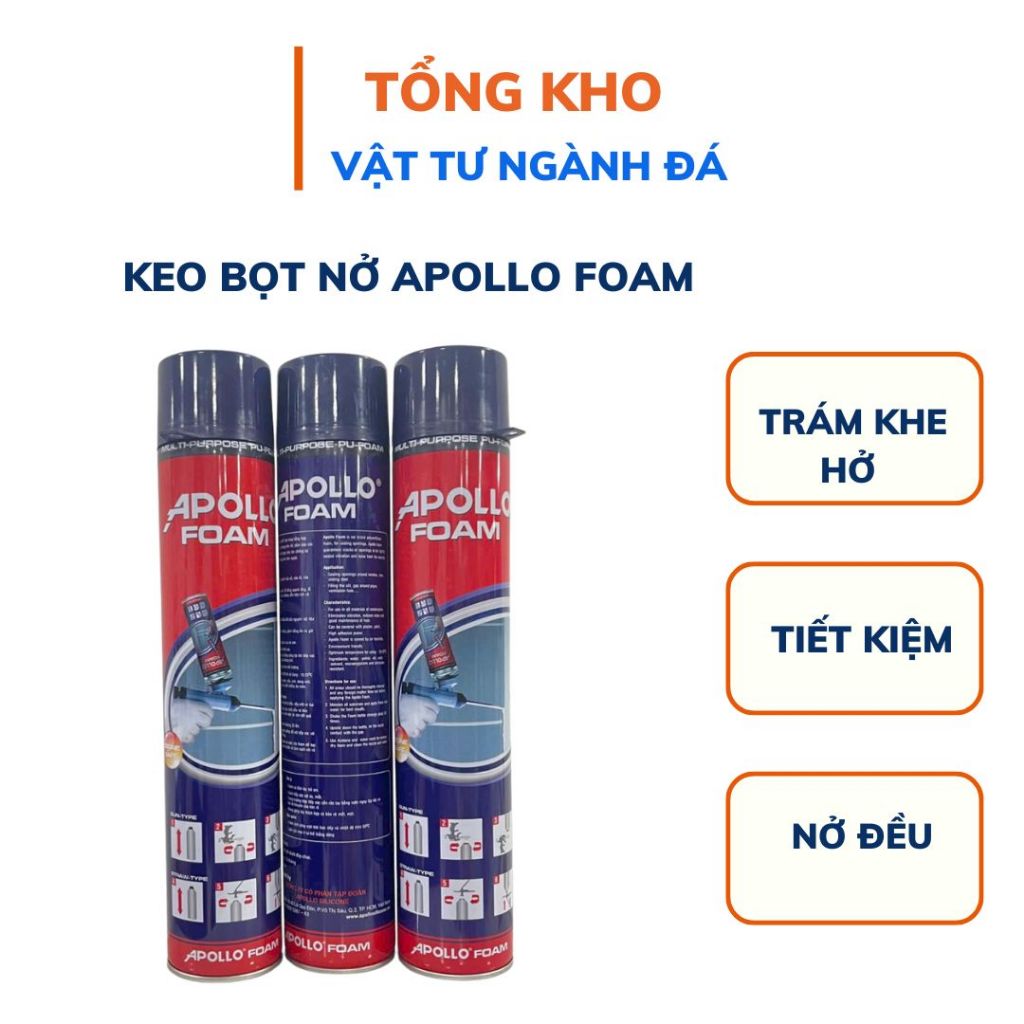HÀNG CHÍNH HANG - Keo Bọt Nở FOAM Apollo 750ml