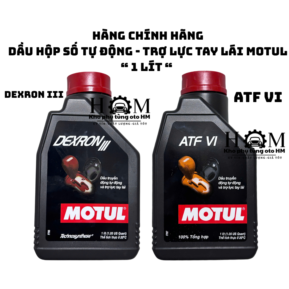 [ CHÍNH HÃNG MOTUL ] Dầu Hộp Số Tự Động - Trợ Lực Tay Lái MOTUL ATF VI / DEXRON III (1 LÍT)