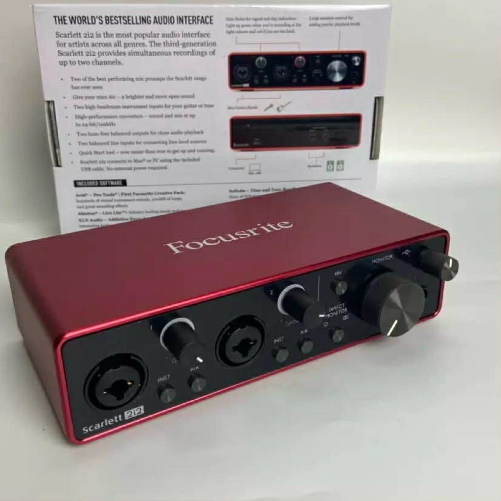 Soundcard focusrite 2i2 gen 3