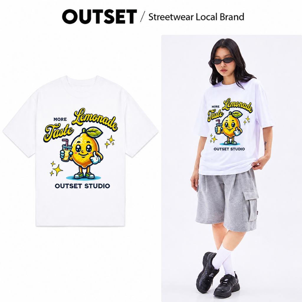 Áo Thun Form Oversize Local Brand Outset Studio Taste Lemonlade
