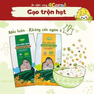 Gạo trộn hạt hữu cơ (hỗn hợp gạo hạt đã ngâm ủ, nấu nhanh gọn) Anbio - Cho bé 8m+
