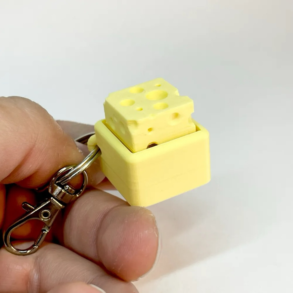 Móc khoá clicker phô mai | Fidget clicker | keychain