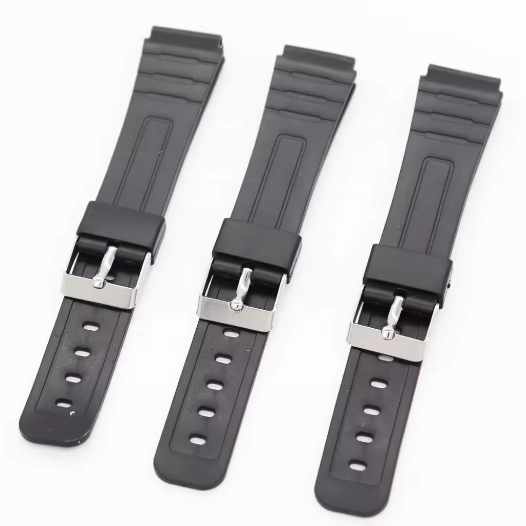 Dây Thay Thế Cho Casio F91W F94W… Màu Đen Cao Su Mềm Êm Tay Chống Nước