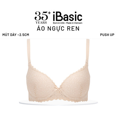 Áo ngực có gọng ren iBasic mặc áo dài mút vừa cup T-shirt BRAW103