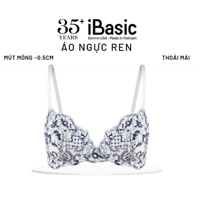  Áo ngực có gọng iBasic mút mỏng full ren BRAW105