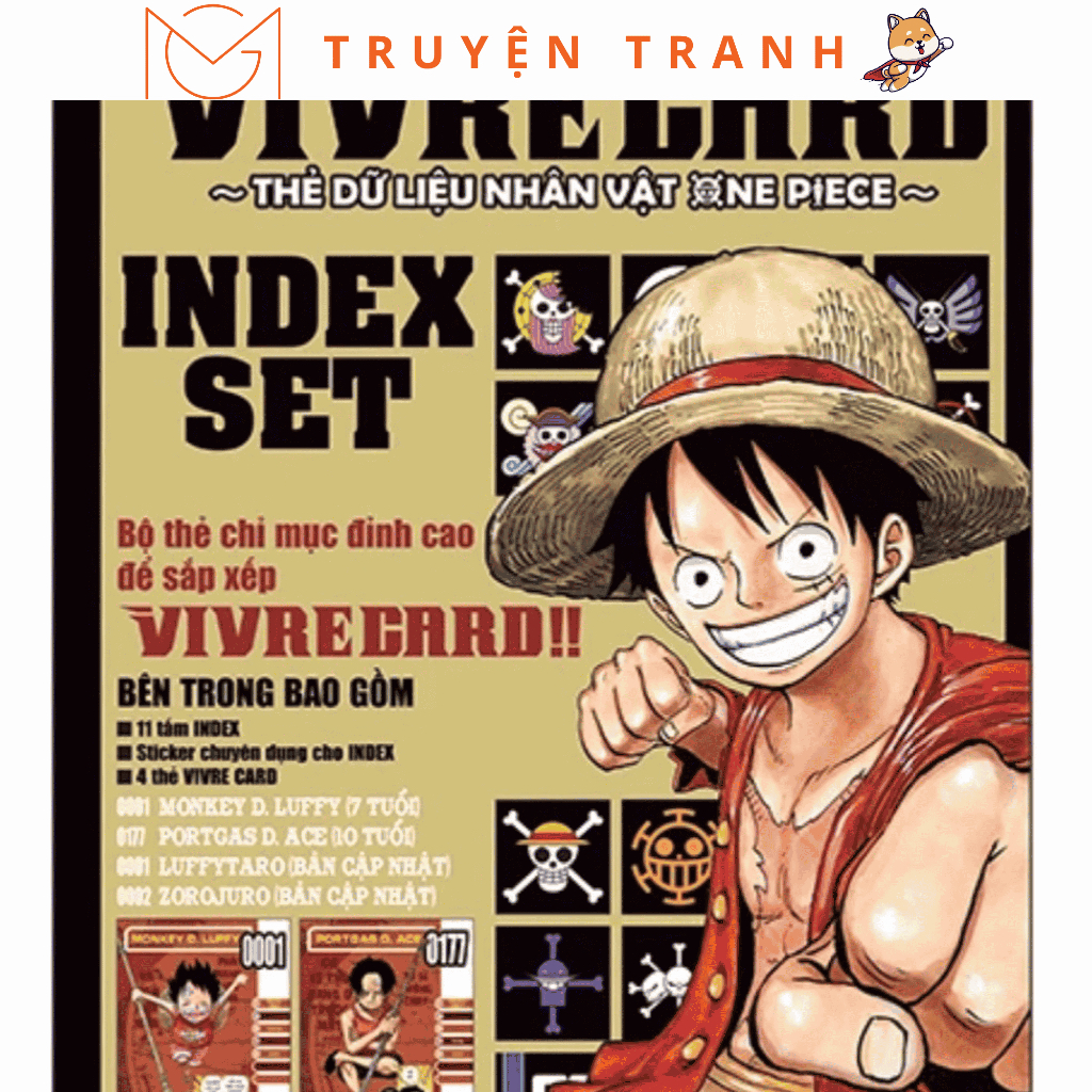 Vivre Card Thẻ Dữ Liệu Nhân Vật One Piece Index Set - NXB Kim Đồng