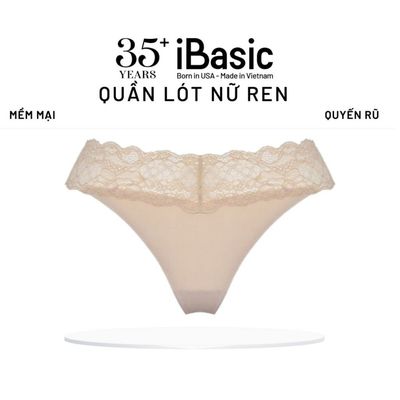  Quần lót lọt khe nữ iBasic thun lạnh ren co giãn 4 chiều sexy cá tính PANW141