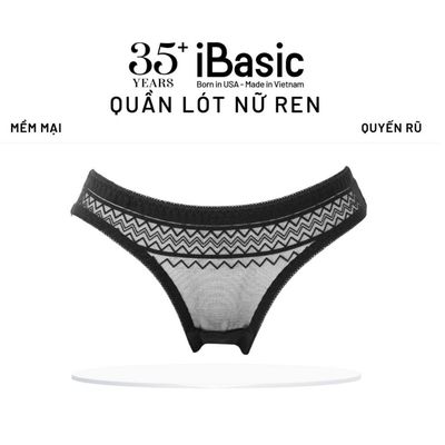  Quần lót ren lưới nữ iBasic bikini xuyên thấu nhẹ gợi cảm thoáng mát PANW168