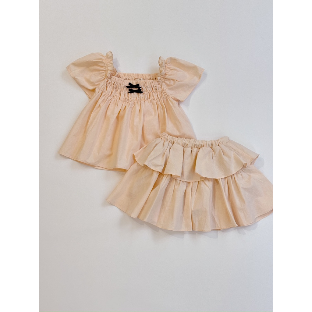 Moana Cotton Set Lillie & Fairies (Set Áo Xòe x Chân Váy Bé Gái)
