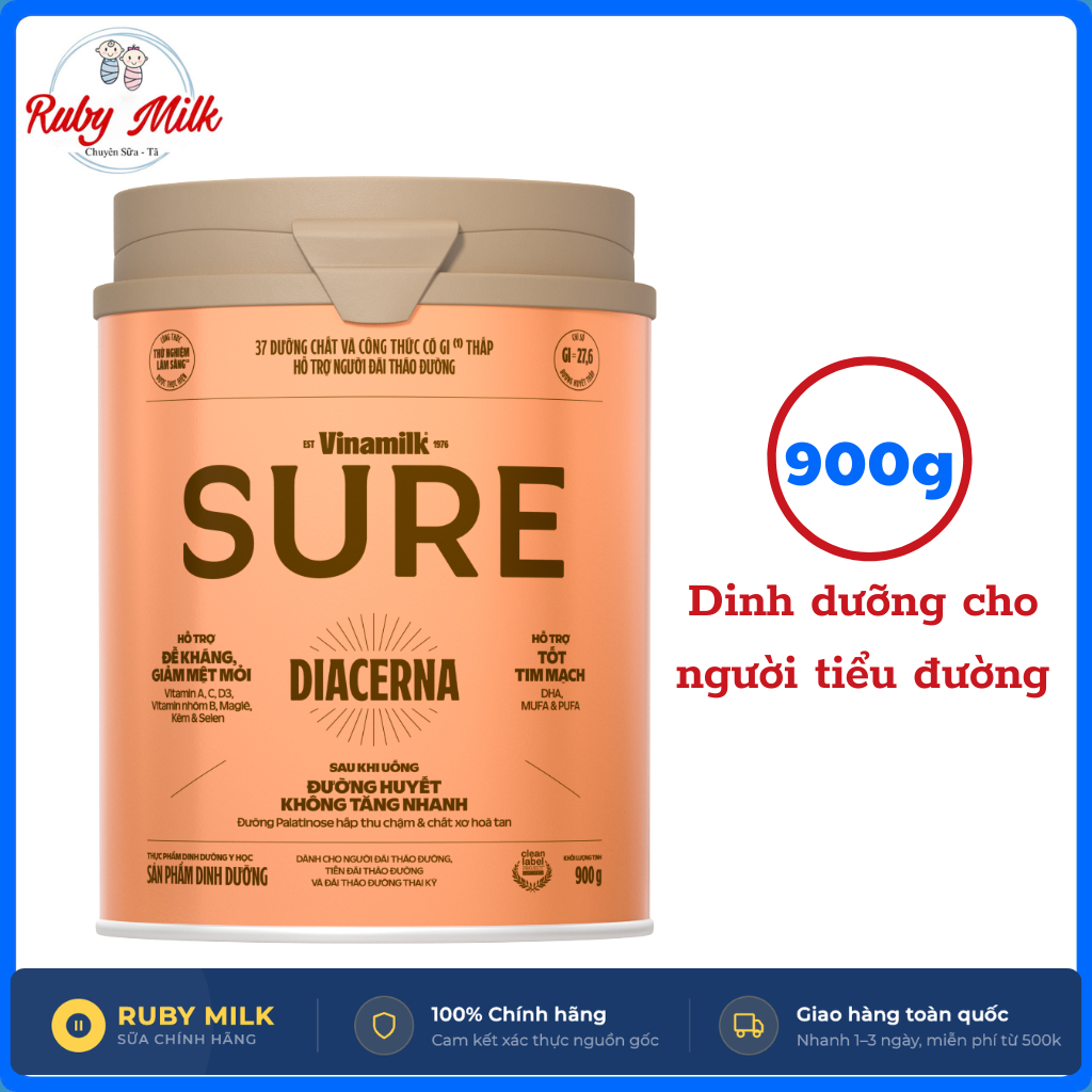 Sữa Vinamilk Sure Diecerna 900g