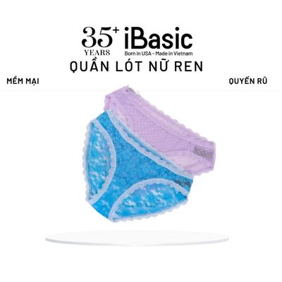  Quần lót ren nữ iBasic bikini họa tiết tinh tế mềm mại quyến rũ PANW169