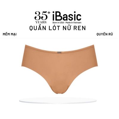 Quần lót nữ iBasic không đường may phối ren phom hipster PANW187