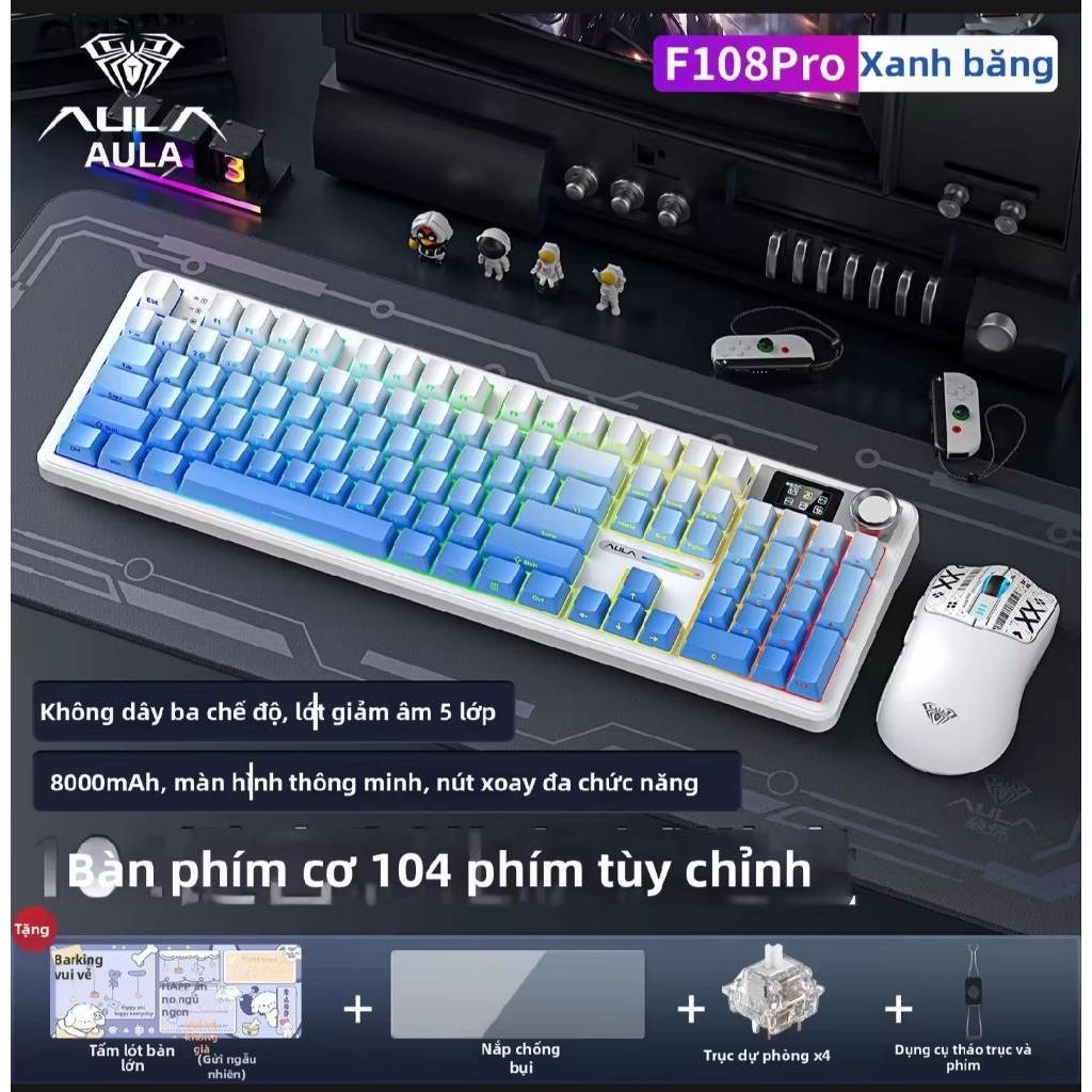 Bàn phím cơ Aula F108 pro