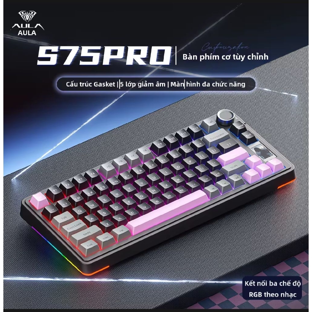 Bàn phím cơ Aula S75 pro