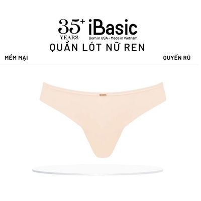 Quần lót nữ iBasic phối ren phom tanga PANY109