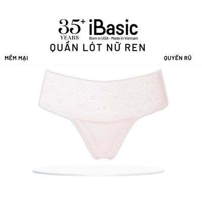 Quần lót nữ iBasic phom lọt khe phối lưng ren PANW185