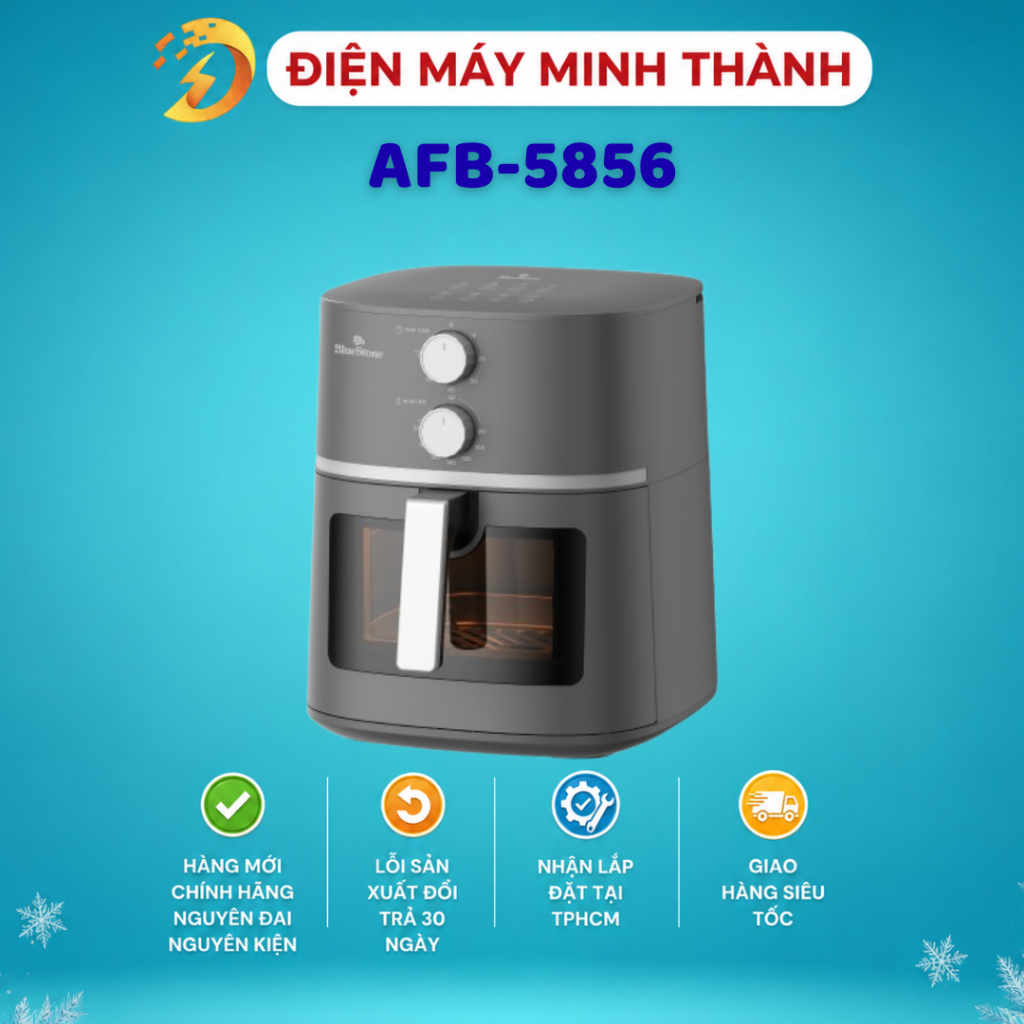 Nồi Chiên Không Dầu BlueStone AFB-5856 7 Lít 1800W HÀNG CHÍNH HÃNG