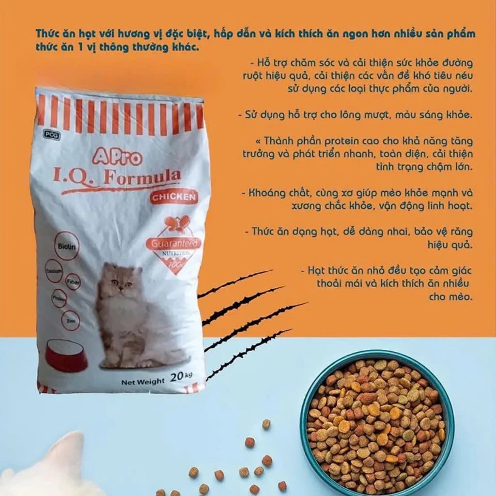 Hạt Apro IQ cho chó mèo 500g