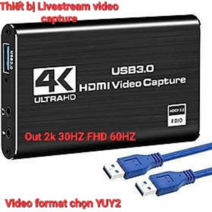 Capture Video card HDMI sang USB để live stream Cho Điện Thoại/máy ảnh/PS4/ XBOX/Máy Tính