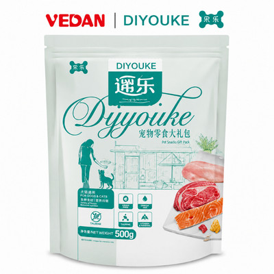 Thức Ăn Hoàn Chỉnh Cho Chó DIYOUKE Vị Gà Tươi, Thịt Bò & Cá Hồi 500g